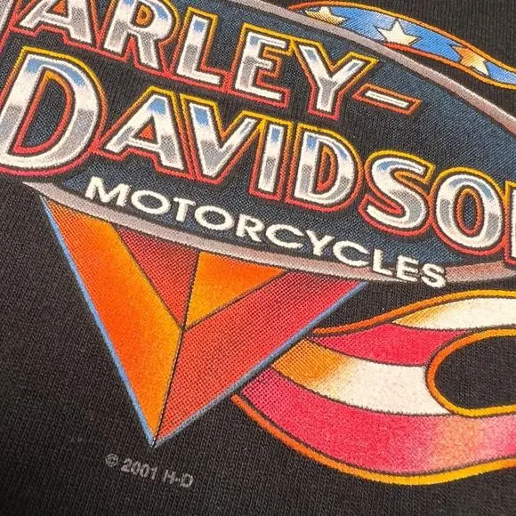 Y2K Vintage Harley Davidson Flame Tank Top TexasSize Medium Men's